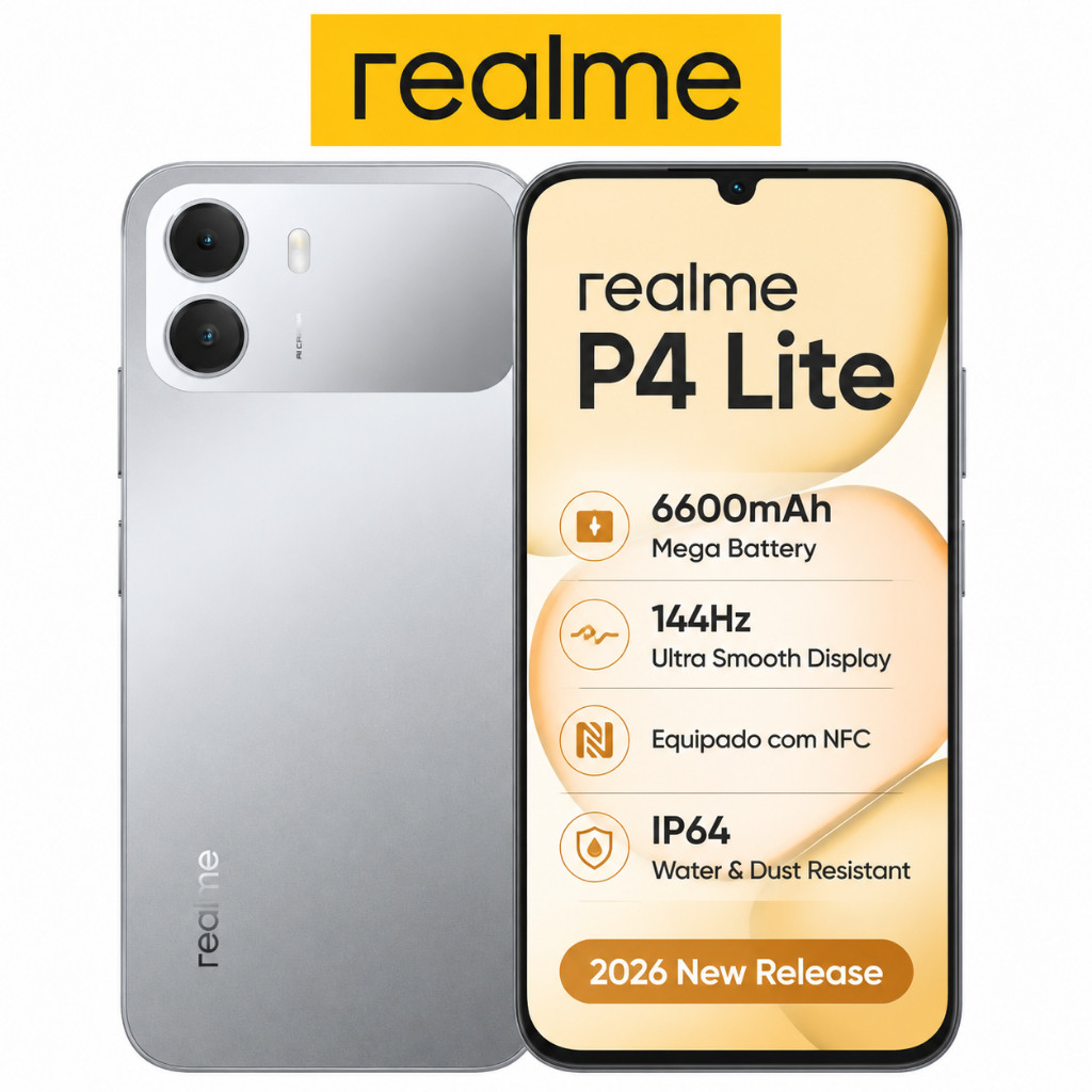 Smartphone Realme P4 LITE 4G Versão Global Original Envio Imediato