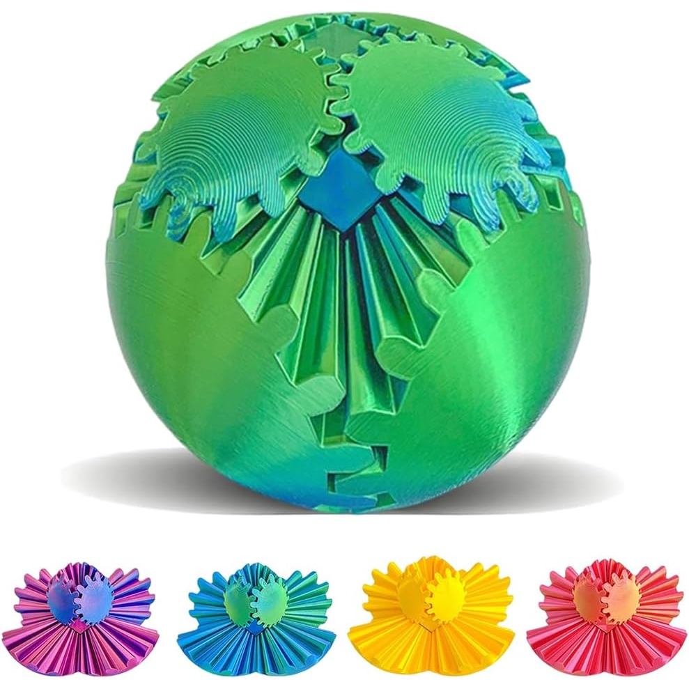 Brinquedo Antiestresse em Forma de Esfera de Engrenagens Impressa em 3D, Brinquedo Divertido para Mesa, Brinquedos para