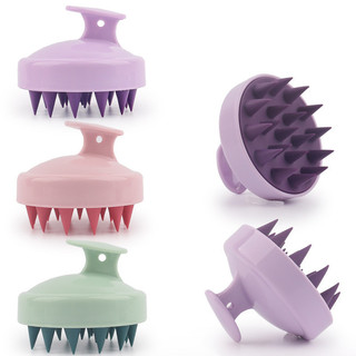 Escova de shampoo fita de Silicone lidar com shampoo massagem pente cabeça Grabber couro cabeludo limpeza massagem escov