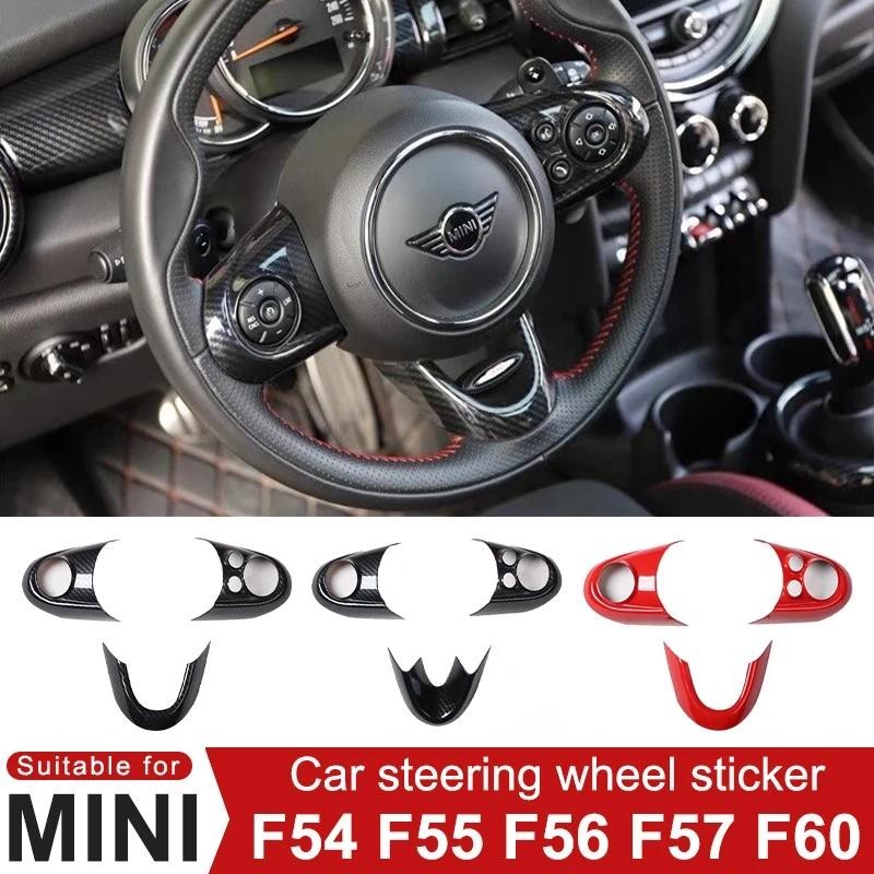 Para MINI ONE Cooper S JCW F54 F55 F56 F57 F60 Capa De Volante De Carro Adesivo Decorativo Acessórios De Modificação De 