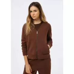 Jaqueta Feminina Em Moletom