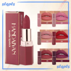 Batom Nude Wine Red Matte , 6 Cores Disponíveis , À Prova D'água , De Longa Duração E Sem Transferência , Cosméticos De