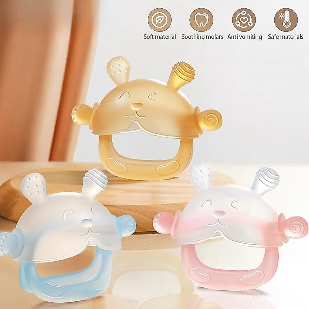 TIMEKEY Silicone Mordedor Criança Mastigar Brinquedos Sensoriais Anti Gota Pulso Mão Bebê Dentição Mitten Grau Alimentíc