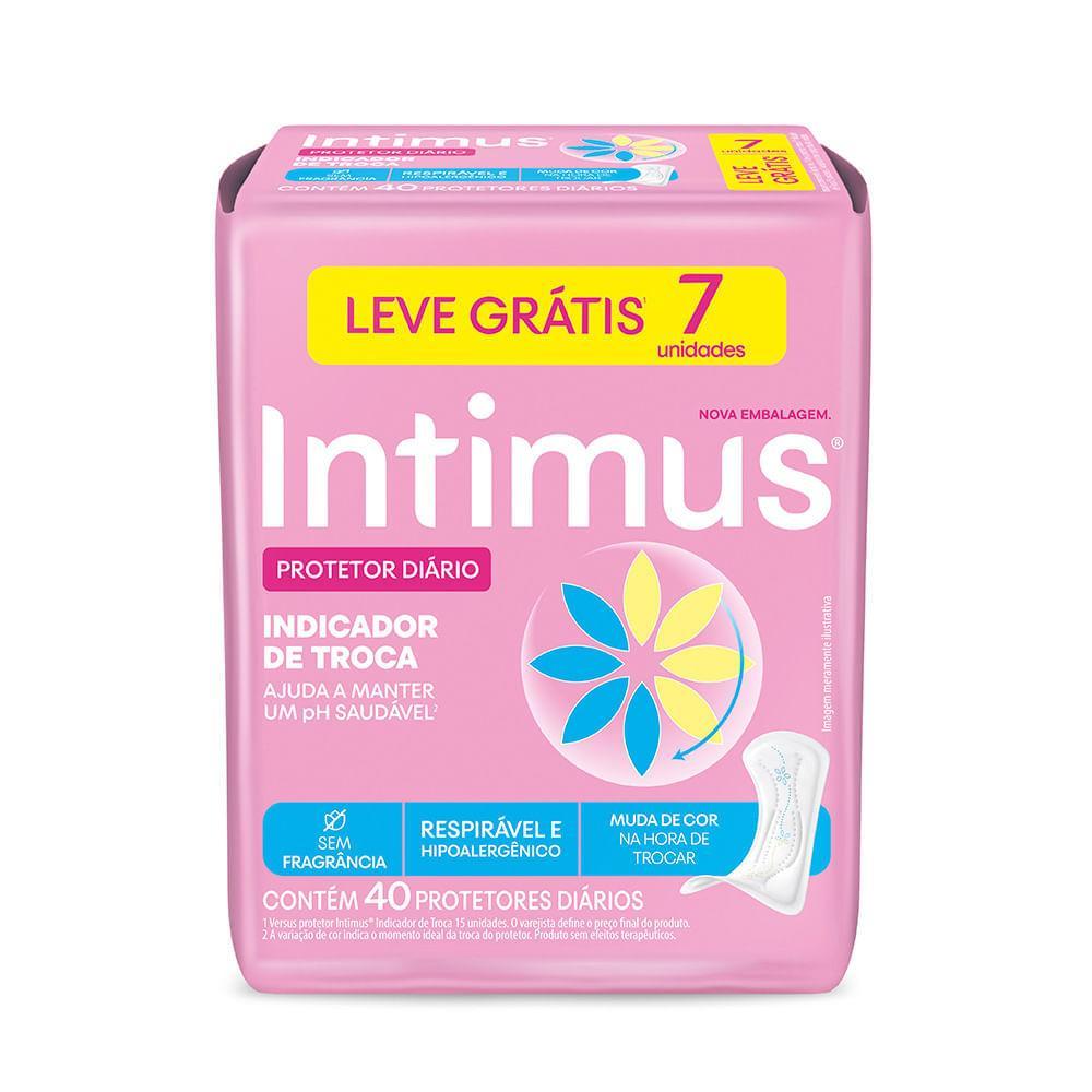Protetor Diário Intimus Cuidado Avançado c/Indicador de Troca 40Un