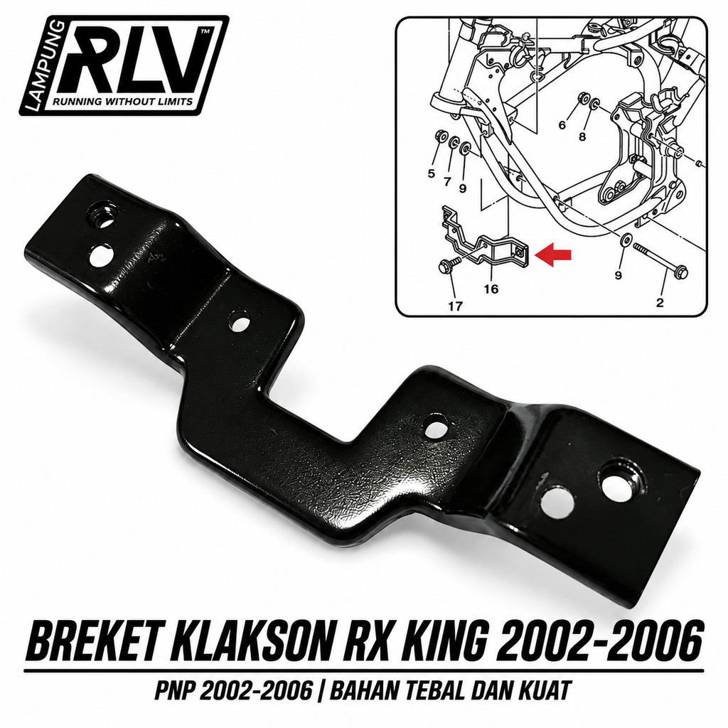 Suporte De Montagem De Buzina Para Rx king rxk old 2002-2006 Grosso E Forte