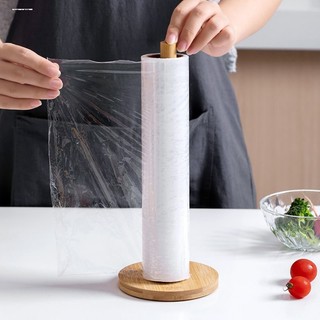 Rolo de madeira de bambu suporte de papel Vertical toalha de papel Rack de armazenamento cozinha sem perfuração preguiço