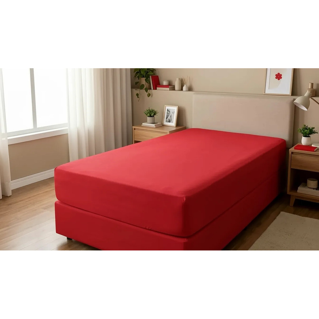 Lençol Avulso Cama Solteiro Micropercal 400 Fio Super Macio