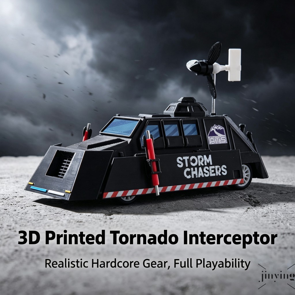 Storm Chasers TIV2 Tornado Interceptor Modelo De Veículo Rodas Móveis ABS Plástico Desktop Display Brinquedo Colecionáve