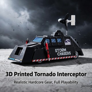 Storm Chasers TIV2 Tornado Interceptor Modelo De Veículo Rodas Móveis ABS Plástico Desktop Display Brinquedo Colecionáve