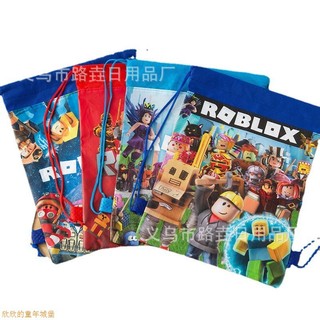 Roblox roblox caixa de areia de armazenamento de tecido não tecido mundo Virtual bolso cordão presente de aniversário mo
