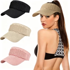Ventilação Chapéu Boné de Sol para Chapéu Malha Elástico Apropriado para Exterior Superior Vazia Moda Confortável e Leve