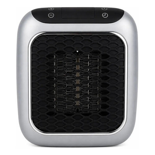 Mini Aquecedor Portátil Elétrico Com Display Digital E Timer Preto
