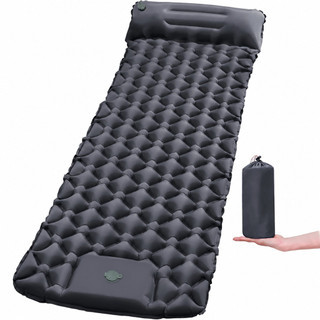 Colchão Inflável Camping 190cm Com Travesseiro Almofada De Viagem,Bomba Embutida NEW