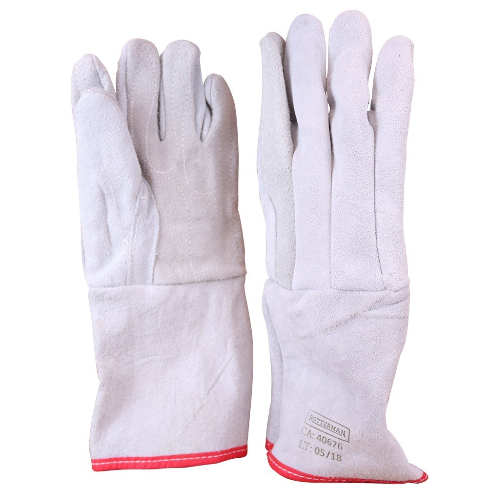 Luva de raspa com reforço 20 cm RLL-LR20 Rotterman