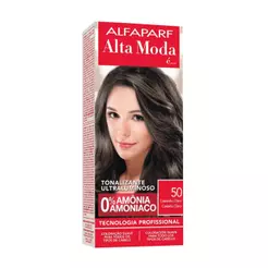 Kit Tonalizante Ultraluminoso Ton Sobre Ton Castanho Claro 5.0 Alfaparf Alta Moda 120G