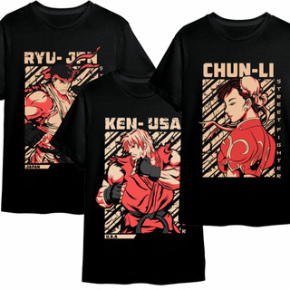 [Camiseta Premium em Algodão Puro]GXG Camiseta Street Fighter Video Game - Chun Li - Algodão Unissex