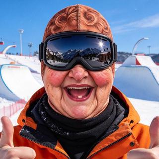 Máscara De Esqui De Homem Velho Engraçado Realista Rosto Balaclava 3D Impresso Cheio Inverno Com Cobertura De Pescoço No