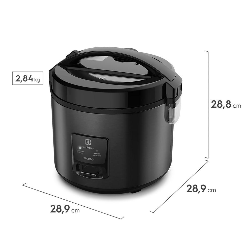 Panela de Arroz Elétrica Electrolux por Rita Lobo 3,5L Preta Efficient Visor Glass (ERC30) · foto 2