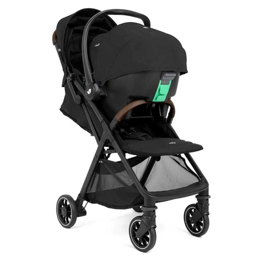 Carrinho Joie Pact Pro Chumbo Shale + Bebê Conforto + Base — imagem 2 de 2