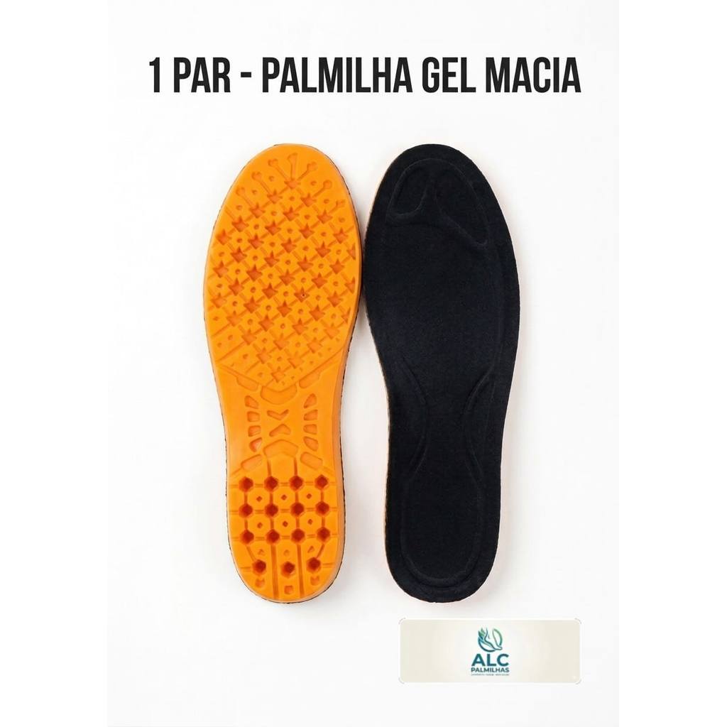 Palmilha ortopédicas Gel P.u Confortável Macia Ideal Para Quem Trabalha em Pé Durante Muitas Horas
