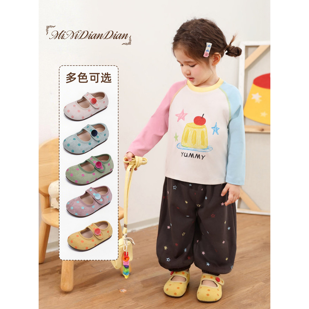 Bebê Polka Dot sapatos 2026 primavera meninas sola macia confortável sapatos infantis All-Match Casual doce bonito sapat