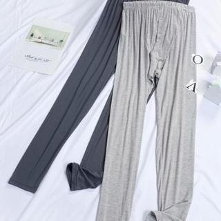 Estilo fino Modal primavera outono calças masculinas cintura alta magro calças de algodão calcinha calças quentes calças