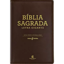 Bíblia Sagrada | Letra Gigante Leitura Perfeita | Nova Versão Internacional | Capa Luxo Marrom