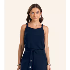 Blusa de Alça Feminina Endless. Azul