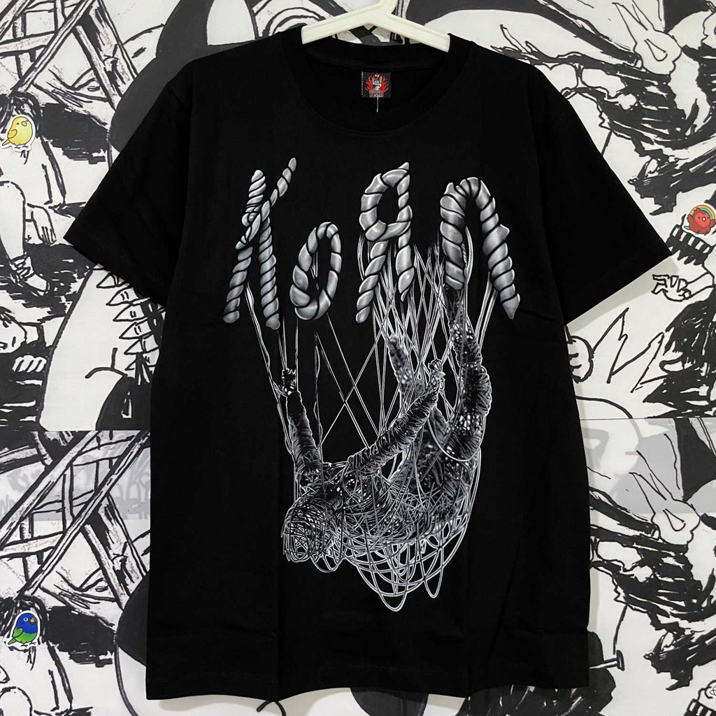 Music.Soul Camiseta Masculina Korn Follow the Leader | Estética Nu Metal Industrial | Unissex 100%