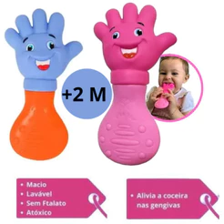 Mordedor bebe maozinha mão /pezinho/estrela/ silicone macio vilatoy menino menina Massagiador DENTAL