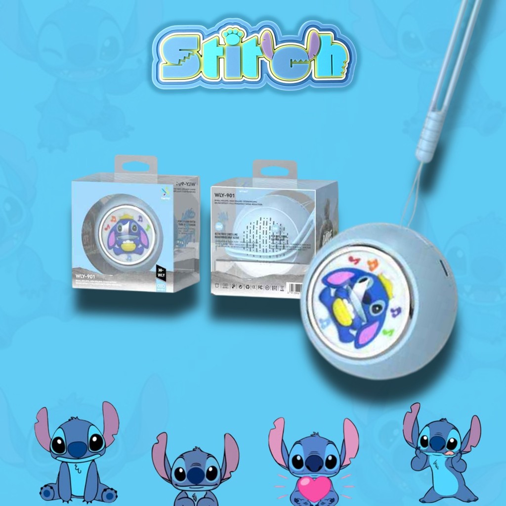 Caixa de Som Portátil Stich & Capivara. Perfeita para um som divertido e de alta qualidade.