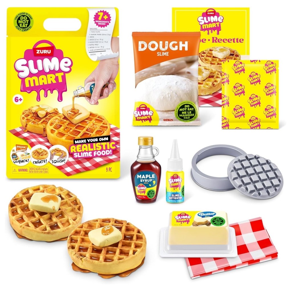 Slime Mart Zuru Waffles Realista - Fun em Oferta na Shopee