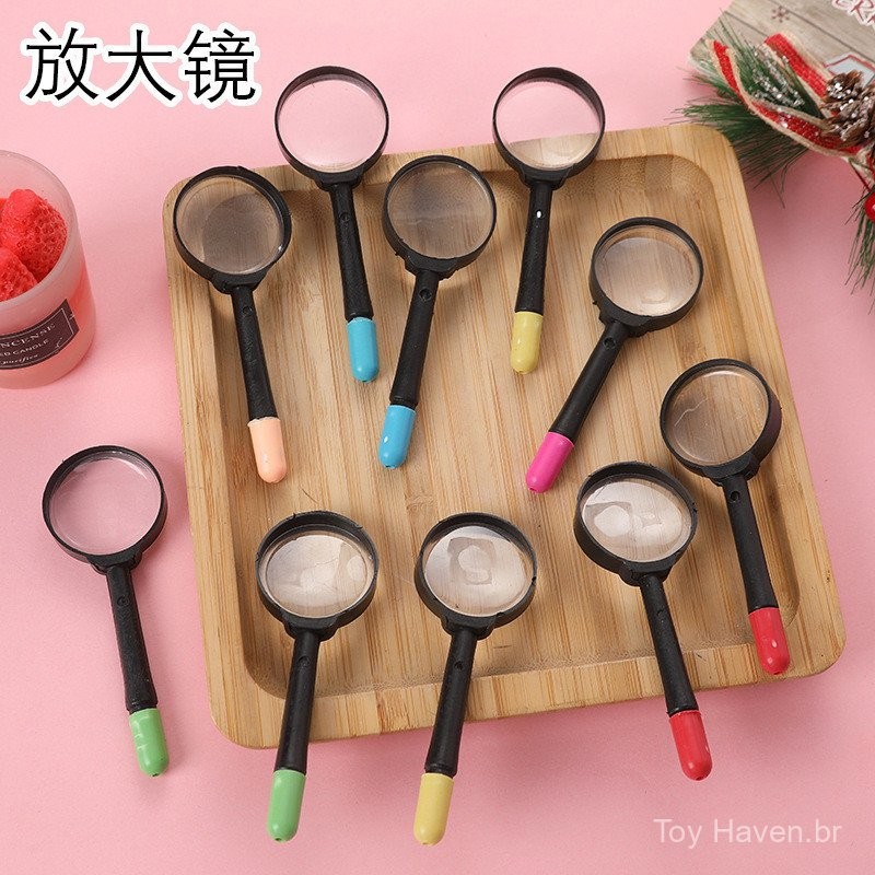 10pcs Lupa Preta de Brinquedo Educacional Infantil com Caneta Fornecida por ZSRX em Oferta na Shopee