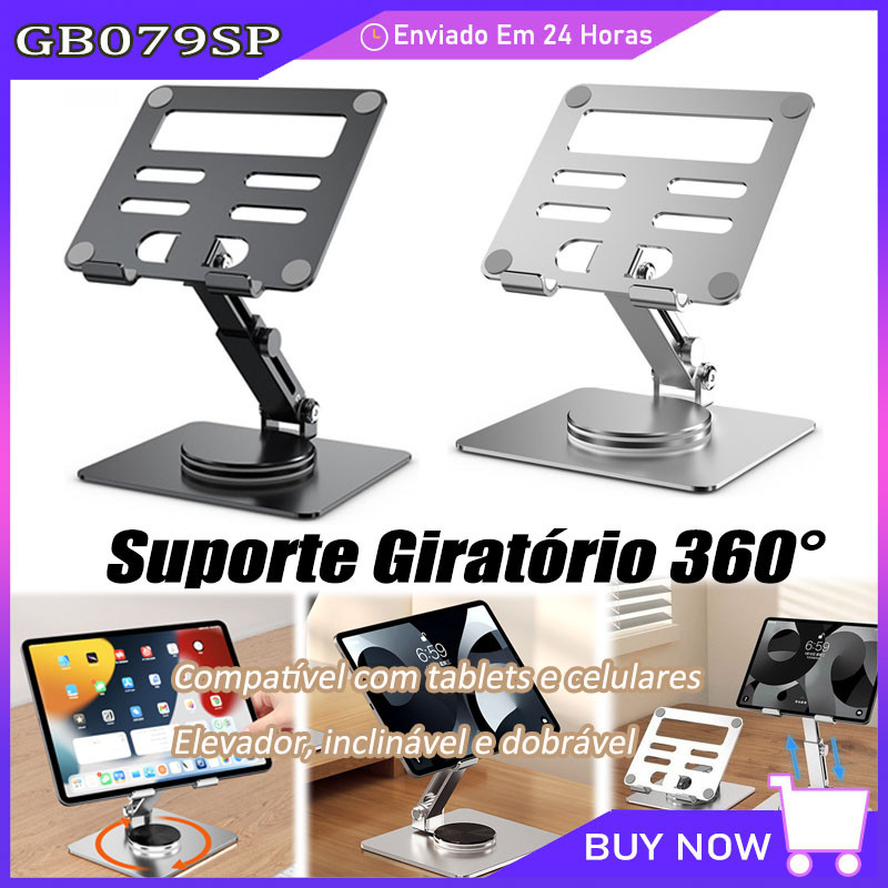 Suporte Alumínio Telescópico Giratório Para Tablet Pad 10.6  Pronta Entrega