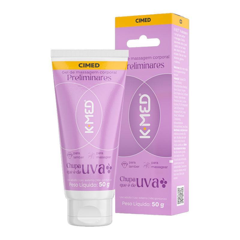 Gel de Massagem Corporal Preliminares K-Med Chupa que é de Uva 50g em Oferta na Shopee