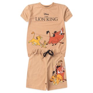Conjunto Infantil Masculino Camiseta e Bermuda O Rei Leão Marrom em Oferta na Shopee