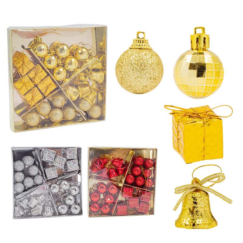 Conjunto Natalino de 24 Peças para Decoração