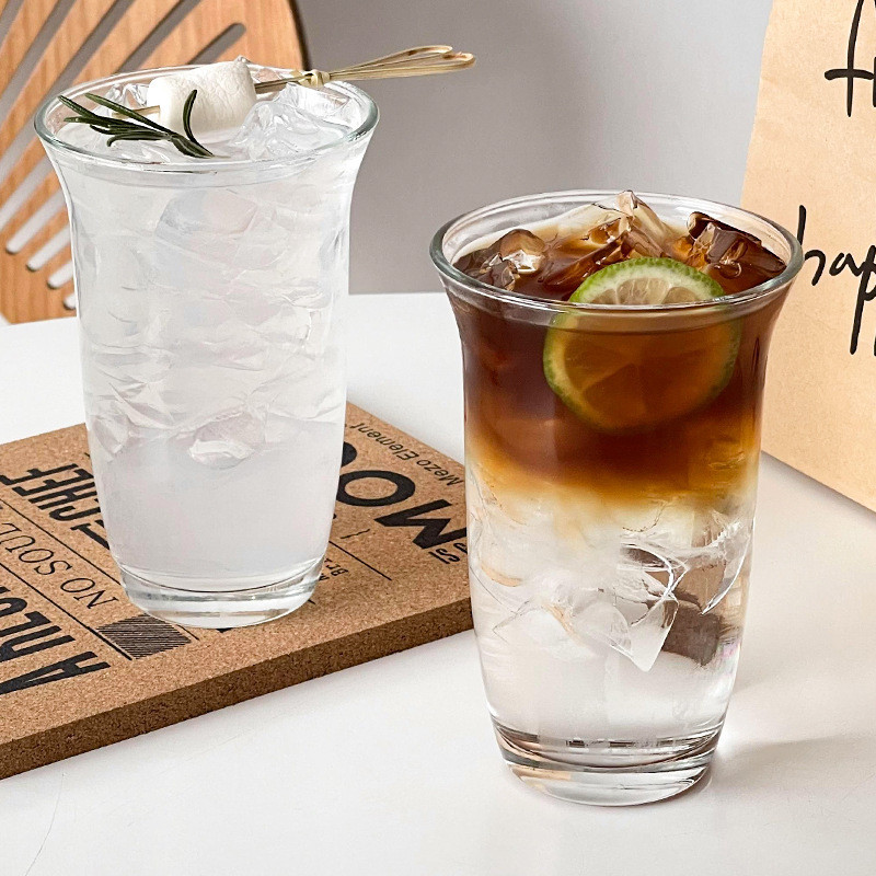 Copo de Vidro Copo de Alto Valor Copo de Bebida Fria Copo de Suco Copo de Bebida Copo de Latte Gelado Copo de Americano