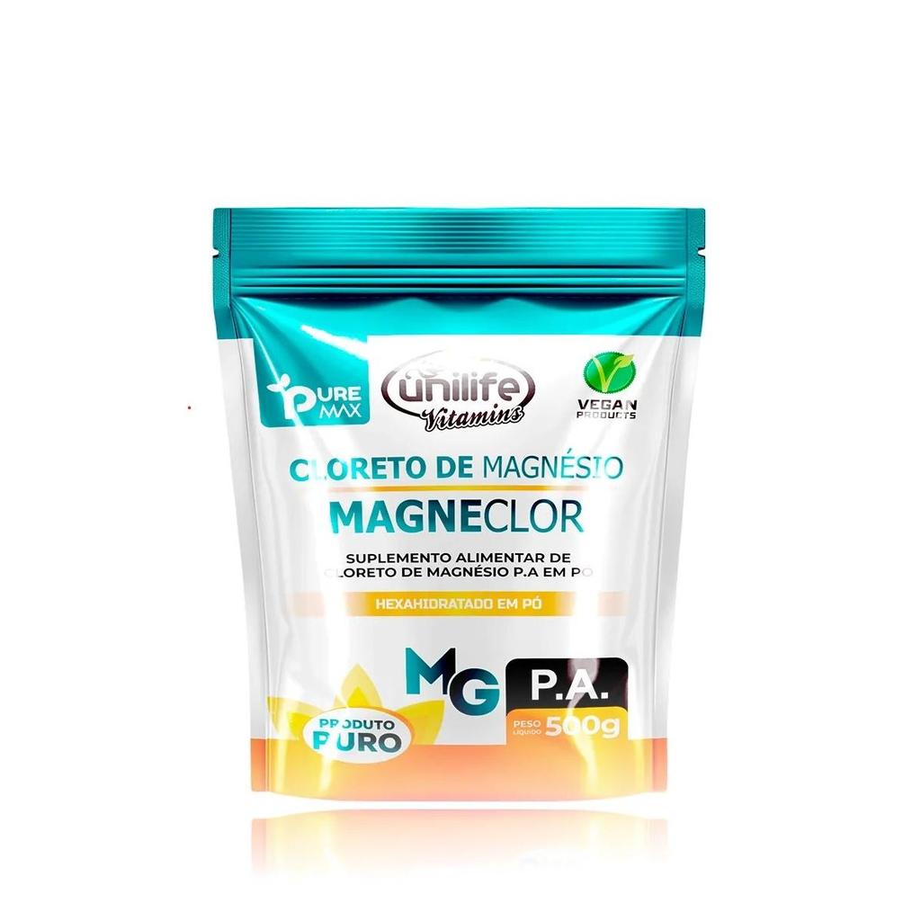 Magneclor Cloreto de Magnésio P.A Em Pó Unilife 500g