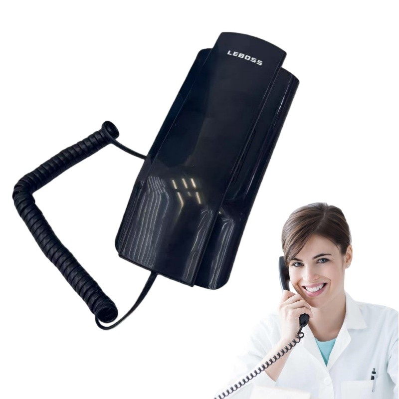 Telefone Fixo De Mesa B623 Identificador De Chamadas E Viva-Voz Com Fio Resistente Para Casa E Área Rural