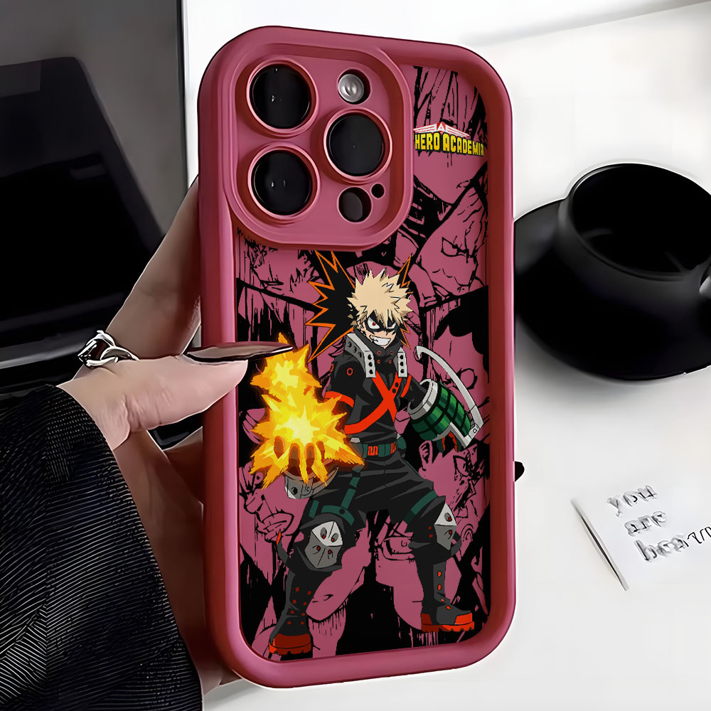 Capa My Hero Academia Bakugou Katsuki Para Samsung Galaxy A73 A56 A55 A54 A53 A52 A36 A35 A34 A33 A32 A26 A17 A16 A15 A0