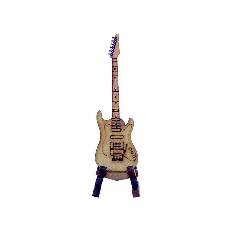 Miniatura Guitarra em MDF Woodplan M1086