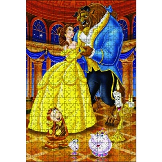 Quebra-cabeça Bela e a Fera 500 Peças Feito em Madeira (MDF) 32X47 cm Grande em Oferta na Shopee