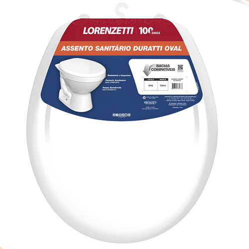 Tampa De Vaso Assento Sanitário Oval Branco Lorenzetti em Oferta na Shopee