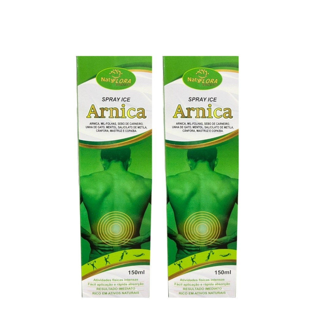 Spray Massageador de Arnica 150 ml Alívio Múscular em Oferta na Shopee