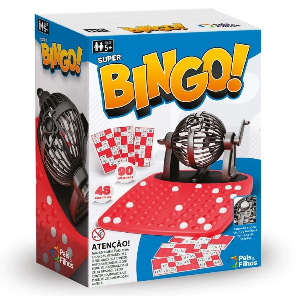 Super Bingo 90 Números 48 Cartelas - Pais &amp; Filhos