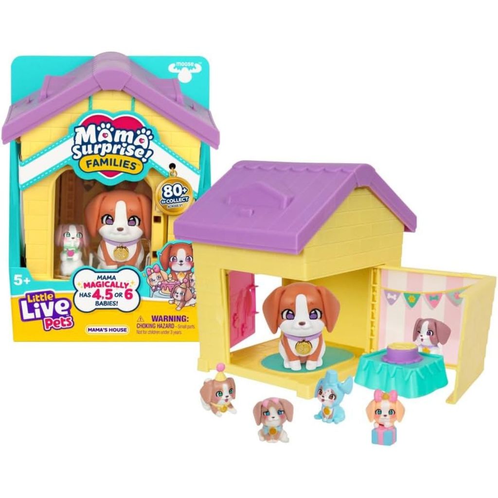 Little Live Pets Mama Surprise Família Beagle Casinha - Fun em Oferta na Shopee
