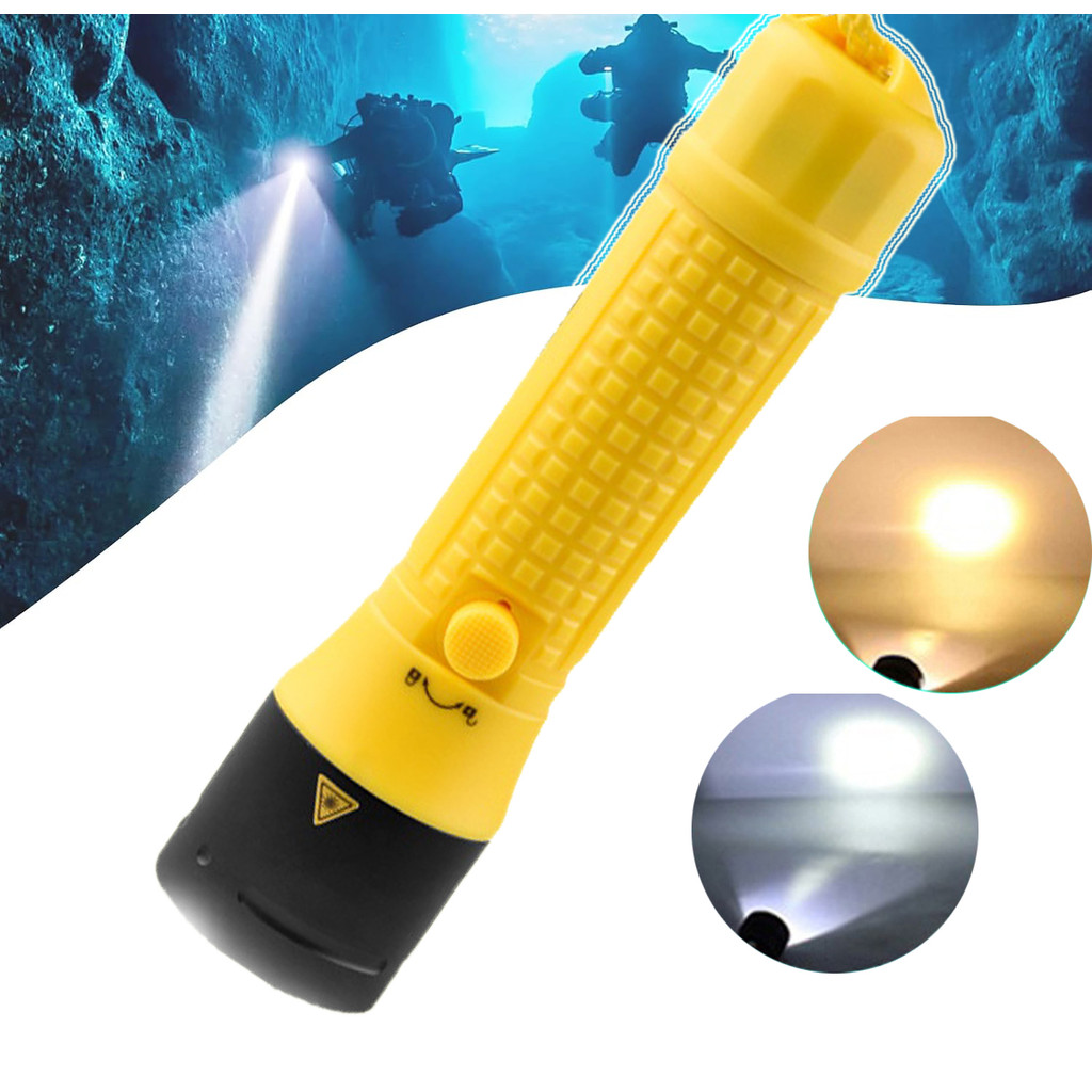 Lanterna De Mergulho 30000LM LED Foco Longo À Prova D'água Noite Submersível Pesca IPX8 Luz Subaquática