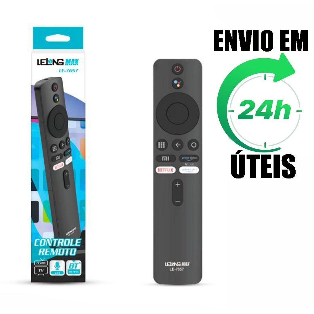 Controle Remoto Compatível com Xiaomi Mi 3 Mi S 4 K E Mi Stick Tv