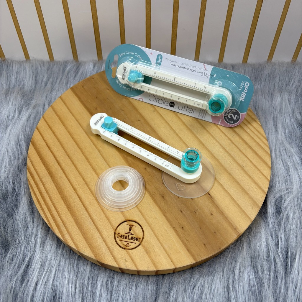 Kit Cortador Circular KW-trio Original + Gabaritos para Adesivos e Tags